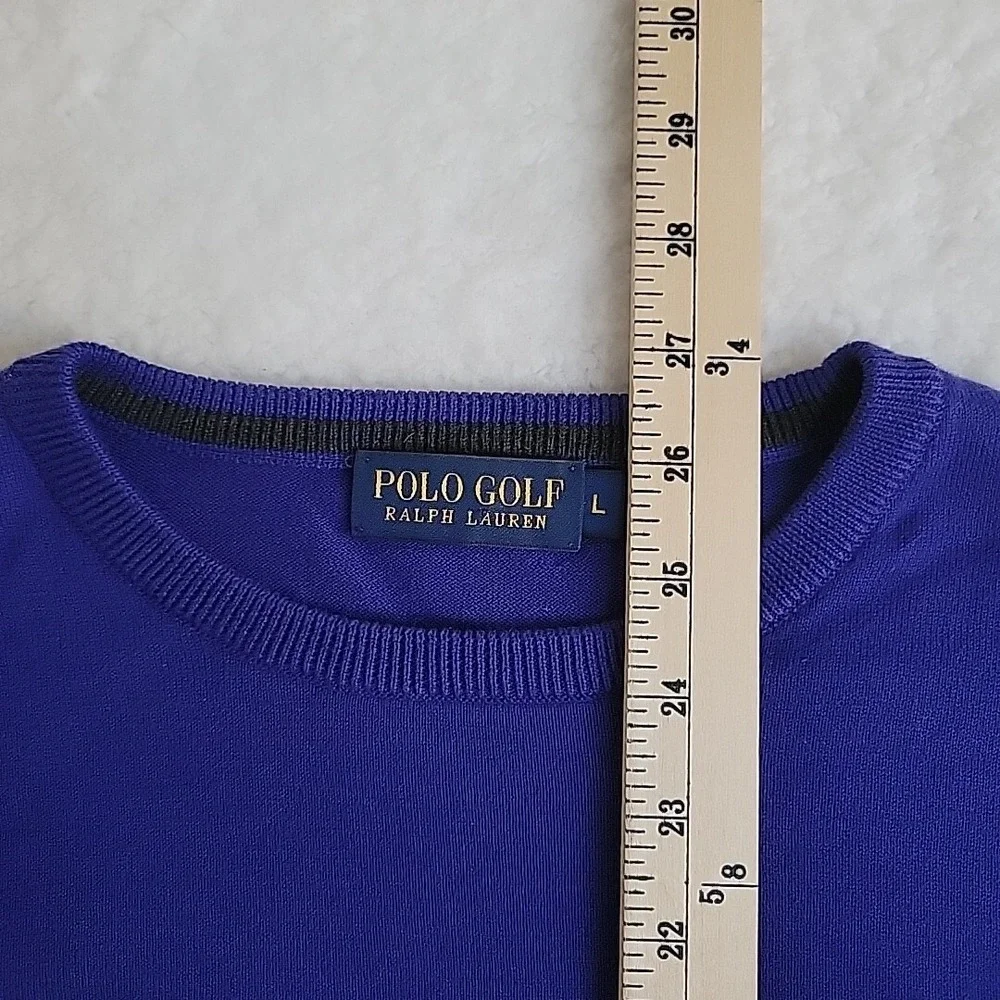 Polo Gofl Ralph Lauren‎ Embroidered Emblem Size Large Blue